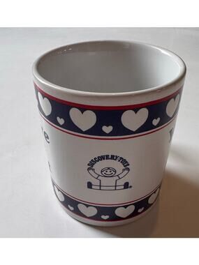 Vtg Discovery Toys Coffee Mug You're the Best Hearts